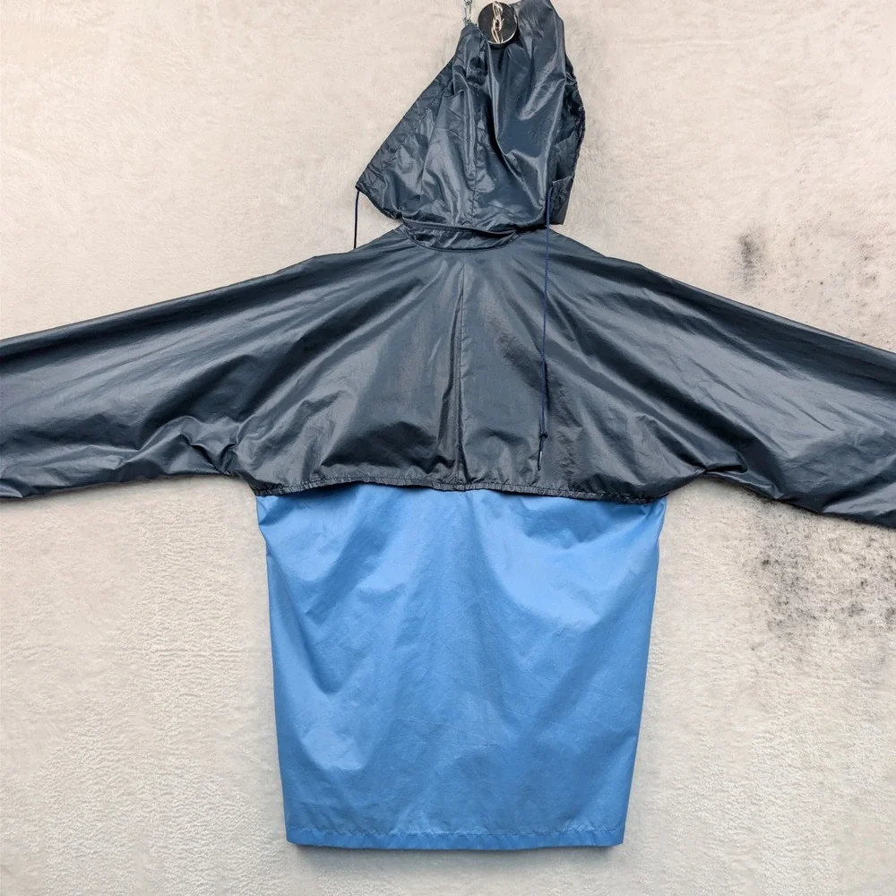 VTG Adidas Jacket Men's Medium Blue Lightweight Retro High Neck Sportswear 80s